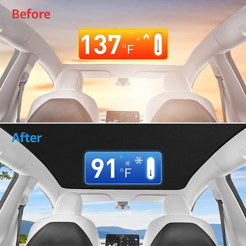 Panoramic Sunroof Sunshade for Tesla Model S