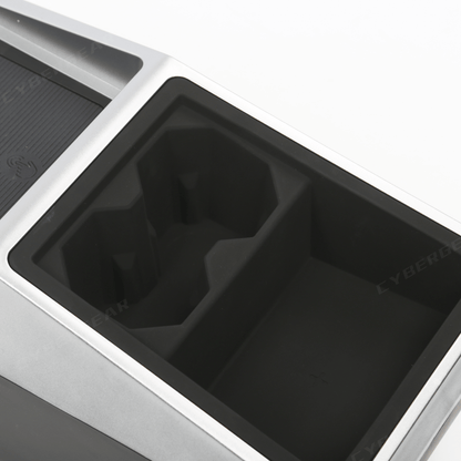 Tesla Cybertruck Center Floor Organizer & Trash Bin